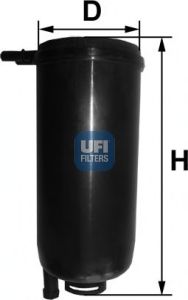 UFI 31.071.00, Filtro de combustível iveco Daily IV
