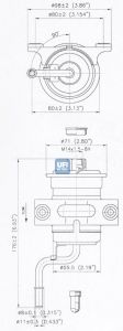 UFI 31.802.00, Filtro de combustível toyo Corolla 1.4/1.6