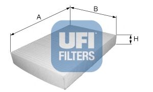 UFI 53.038.00, Filtro de habitáculo psa C2/c3/c4/307/308/1007