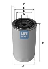 UFI 23.106.01, Filtro óleo Daf/iveco/renau