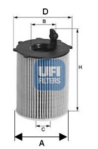 UFI 25.141.00, Filtro óleo Vag A4/a6/q5/touareg 3.0 Td