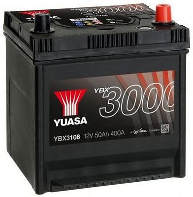 YUASA YBX3108, Bateria de Arranque 12v 50ah 400a +d