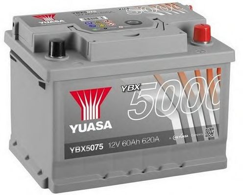YUASA YBX5075, Bateria de Arranque 12v 60ah 620a +d