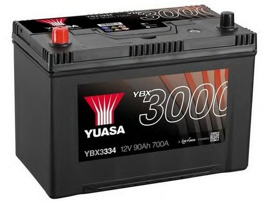 YUASA YBX3334, Bateria de Arranque 12v 90ah 700a +e