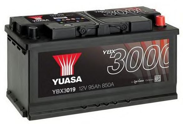 YUASA YBX3019, Bateria de Arranque 12v 95ah 850a +d